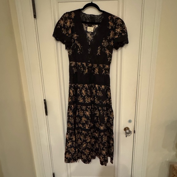 Doen Heirloom Graciella Dress in Foxglove Floral XS - Picture 4 of 7